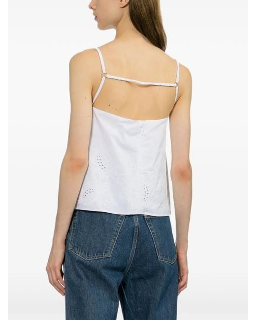 Rag & Bone White Sleeveless Tank Top