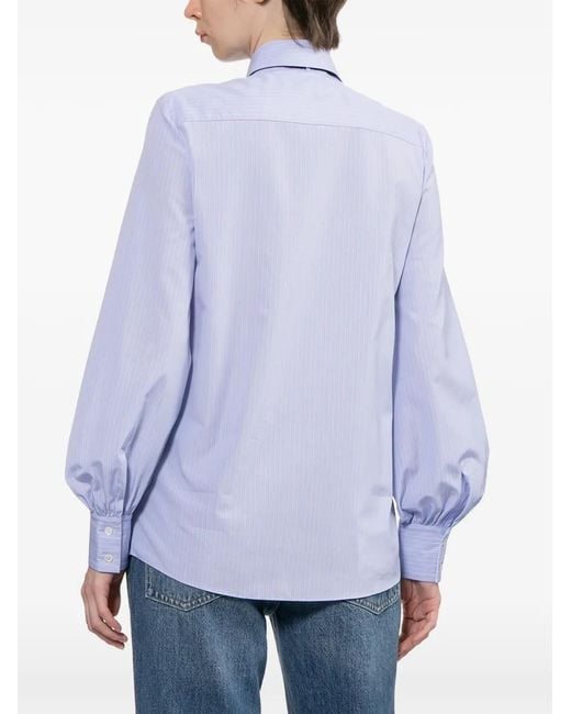 Valentino Garavani Blue Bead-Embellished Shirt