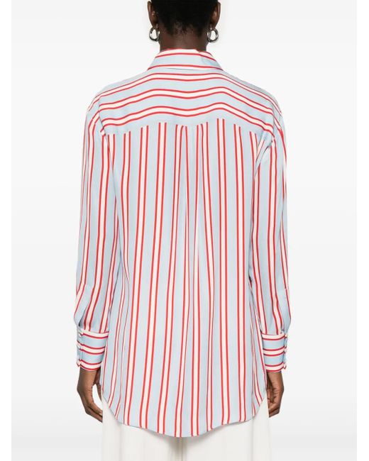 Camisa a rayas Alice + Olivia de color Red