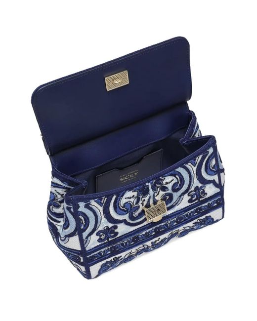 Dolce & Gabbana Sicily Mini Shopper in het Blue