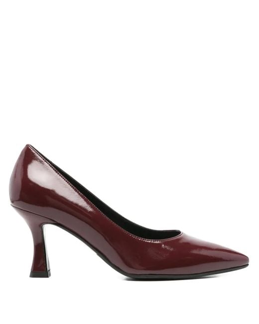 Melluso Brown 70Mm Pointed Leather Pumps