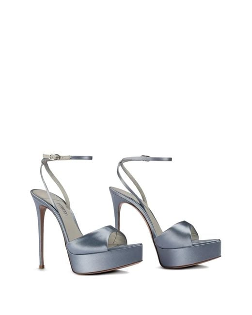 Le Silla Blue Uma Platform Sandals