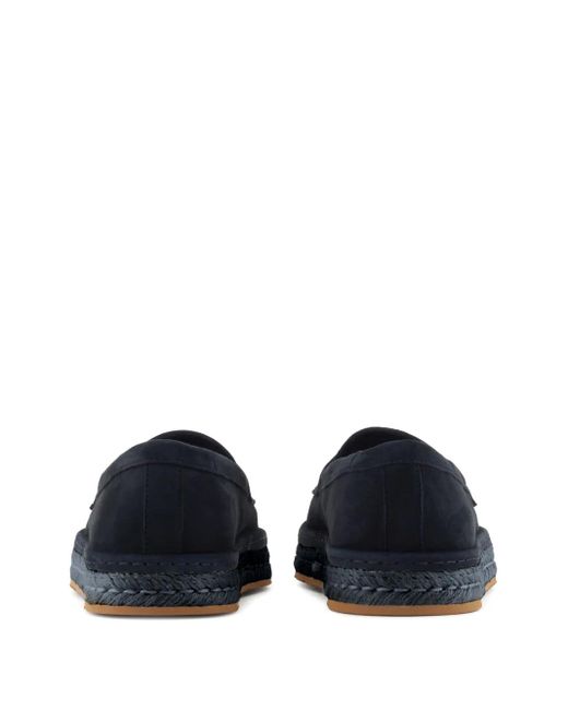 Giorgio Armani Blue Suede Espadrilles for men