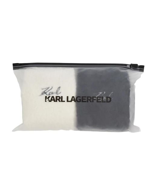 Karl Lagerfeld Black Cosy Socken Mit Signature-Stickerei (2Er-Set)