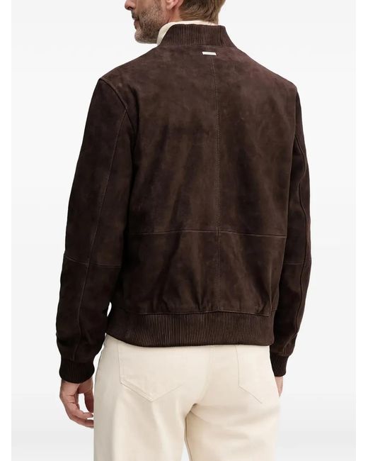 Michael Kors Black Zip Leather Jacket for men