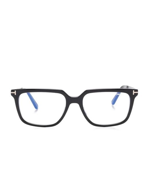 Tom Ford Black Rectangular-Frame Glasses