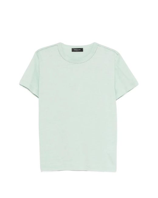 Fabiana Filippi Blue Round-Neck T-Shirt