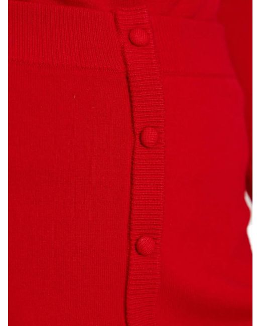 Victoria Beckham ボタン タイトスカート Red