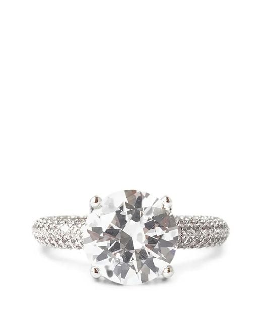Izabel Display White Mega Circle Chunky Ring