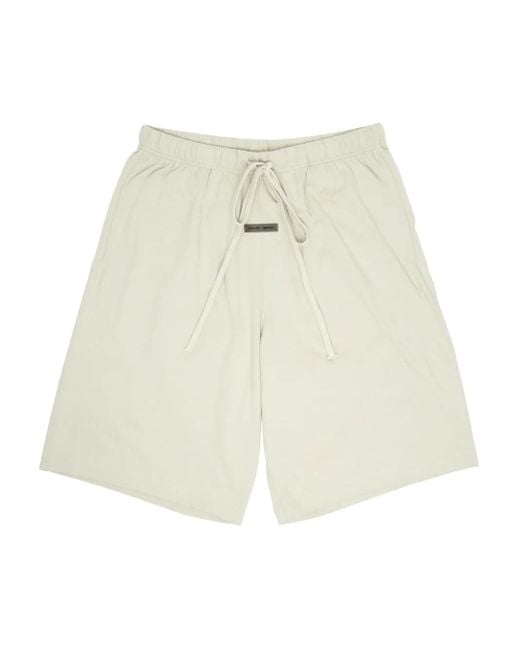 Fear Of God White Drawstring Jersey Shorts