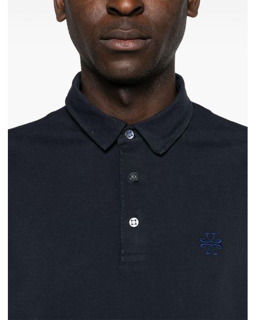 Jacob Cohen Pikee-Poloshirt mit Logo-Stickerei in Blue für Herren
