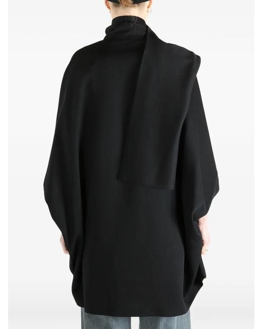 Rick Owens Black Zip Funnel-Neck Jacket
