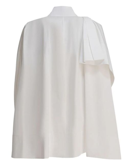 Givenchy White Draped Shirt