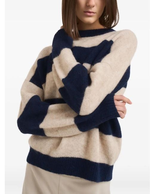 Weekend by Maxmara Blue Striped Sweater
