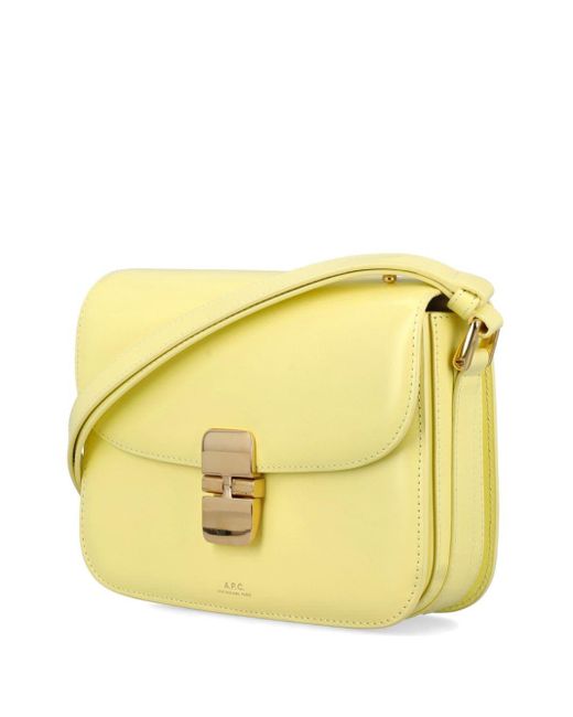 A.P.C. Yellow Small Sac Grace Crossbody Bag