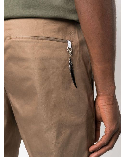 PT Torino Natural Cropped Slim-fit Chinos for men