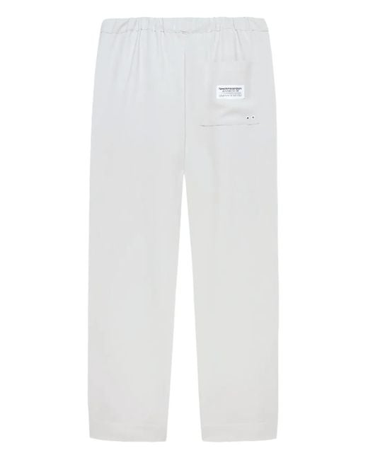 New Amsterdam White Drawstring Pocket Trousers
