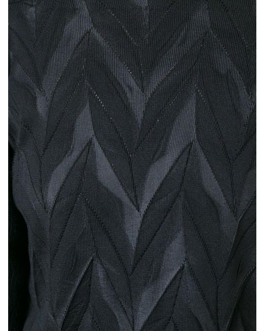 Junya Watanabe シェブロン柄セーター Black