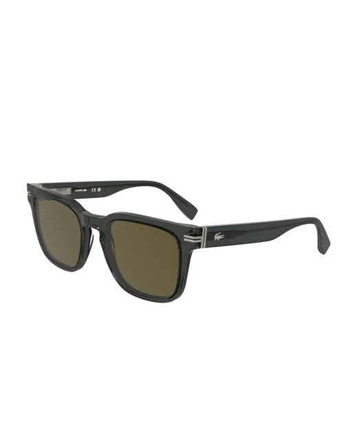 Lacoste Gray Square-Frame Sunglasses for men