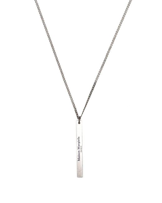 Mens Jewellery Necklaces Maison Margiela Numers Necklace With Silver Pendant Ring By Maison Margela in Metallic for Men 