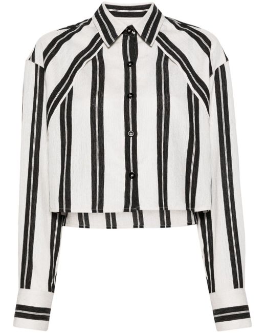 IRO Black Striped Longsleeve Shirt