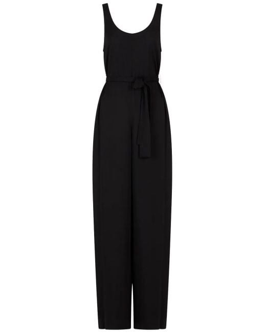 ARMANI EXCHANGE Black Belted Jumpsuit
