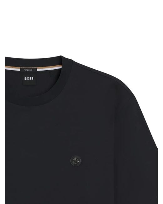 Boss Black Double B-Plaque Cotton T-Shirt for men