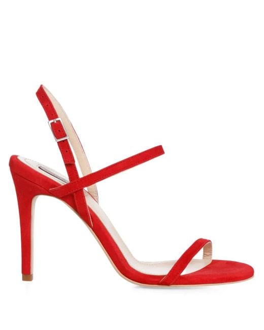 SMILING SHOES Red 90Mm Dalma Suede Sandals