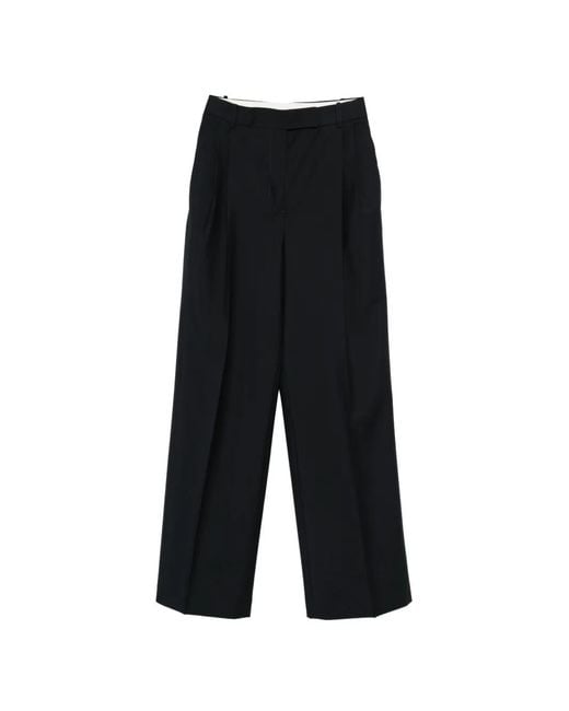 Rohe Black Pleated Trousers