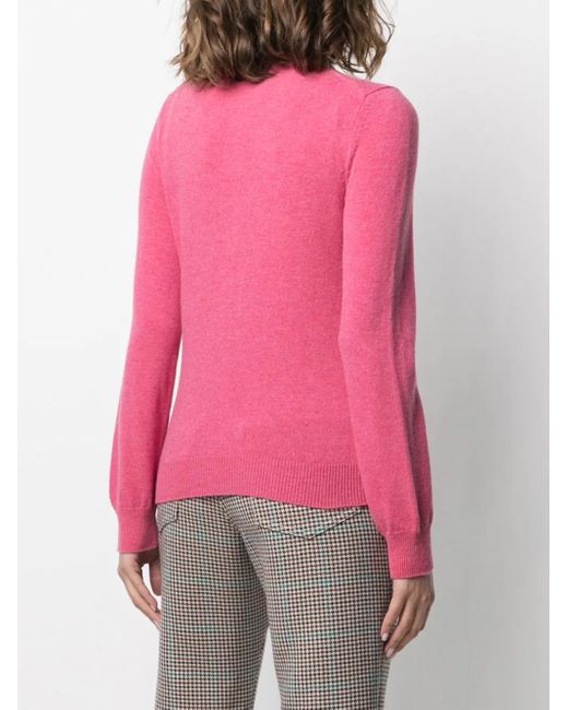 COMME DES GARÇONS PLAY Pink Overlapping Heart Wool Cardigan