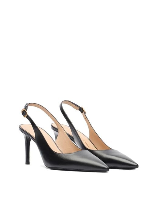Stuart Weitzman Black Power Slingback Pumps