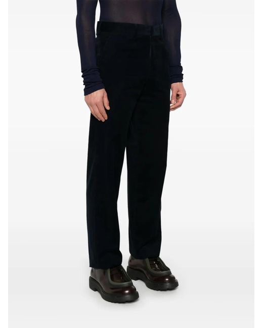 Fendi Black 'Ff' Embossed Pants for men