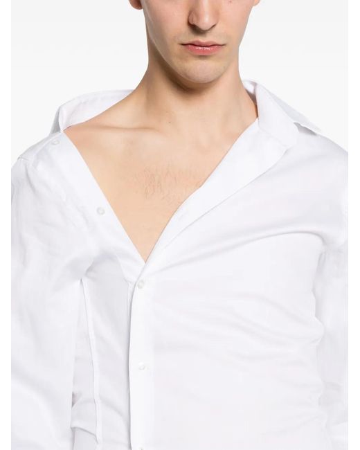 HODAKOVA White Asymmetric-Design Shirt