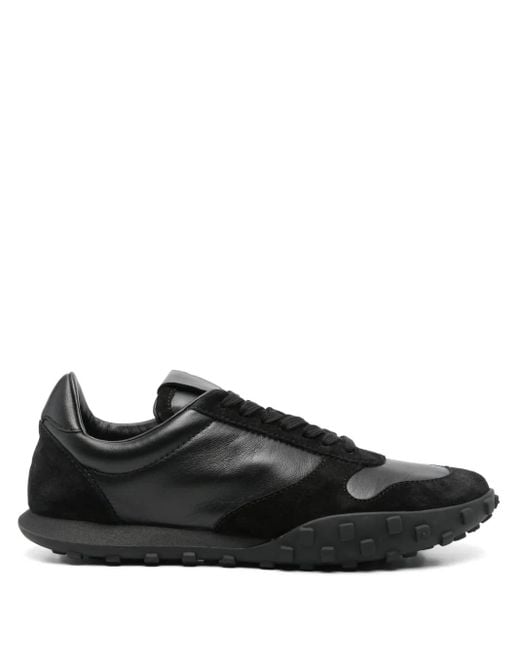 Jil Sander Black Nappa Leather And Suede Moon Sneakers for men