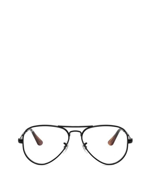 Ray-Ban Black Aviator Glasses