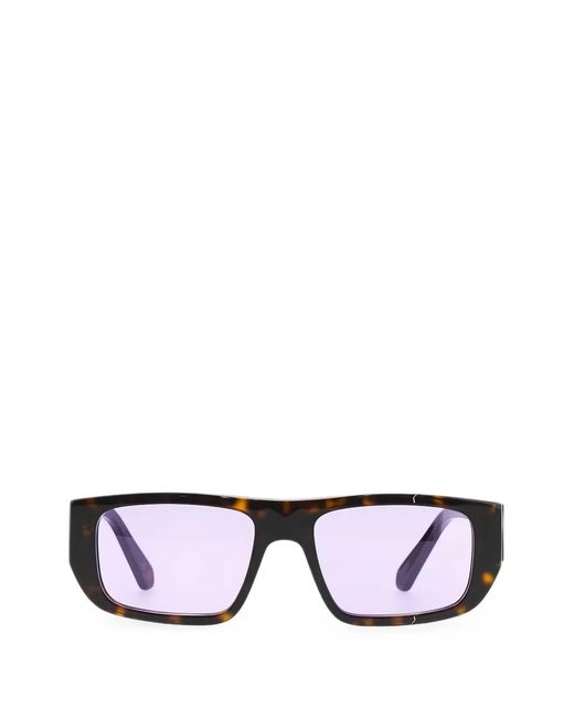 Facehide Black Broken Vision Rectangle-Frame Sunglasses