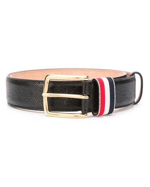 Thom Browne Black Belts for men