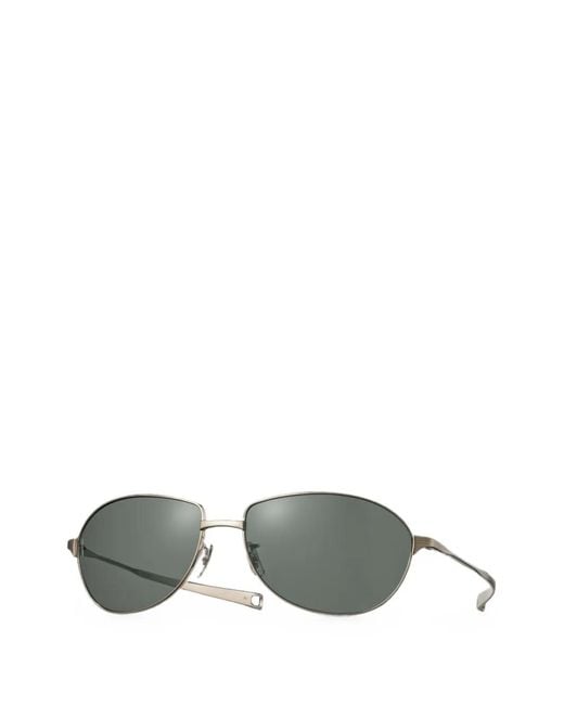 Eyevan 7285 Metallic Alps Pilot-Frame Sunglasses