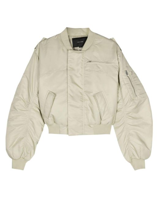 Entire studios White A-2 Padded Bomber Jacket