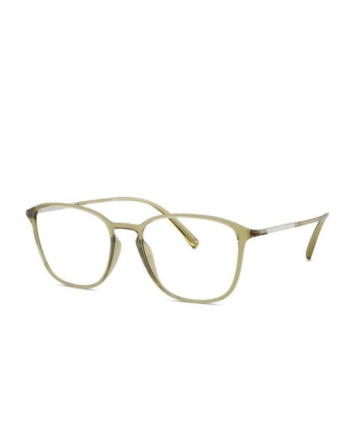 Giorgio Armani Natural Rectangle-Frames Glasses for men