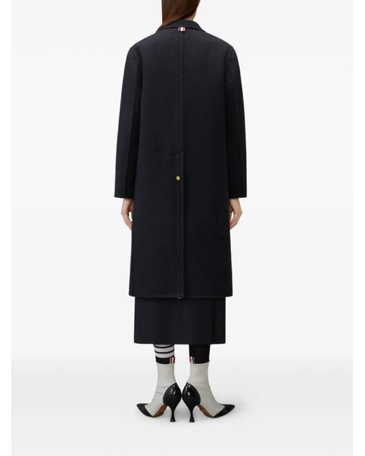 Thom Browne Blue Chest-Pocket Coat