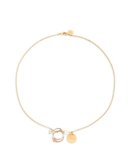 Marni White Three-Pendant Necklace