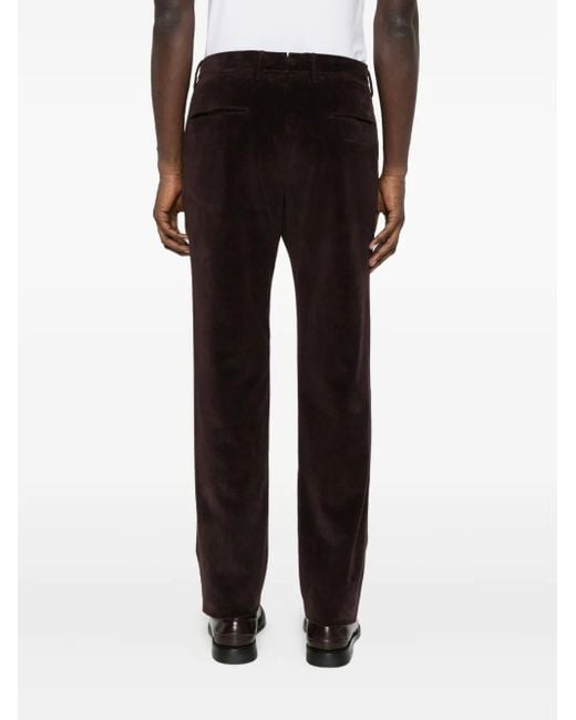 Incotex Black Corduroy Trousers for men