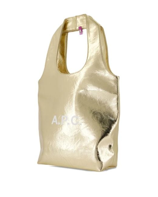 A.P.C. Small Ninon Metallic Tote Bag