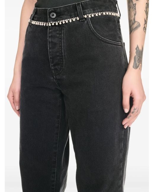 Off-White c/o Virgil Abloh Blue Belted Wide Jeans