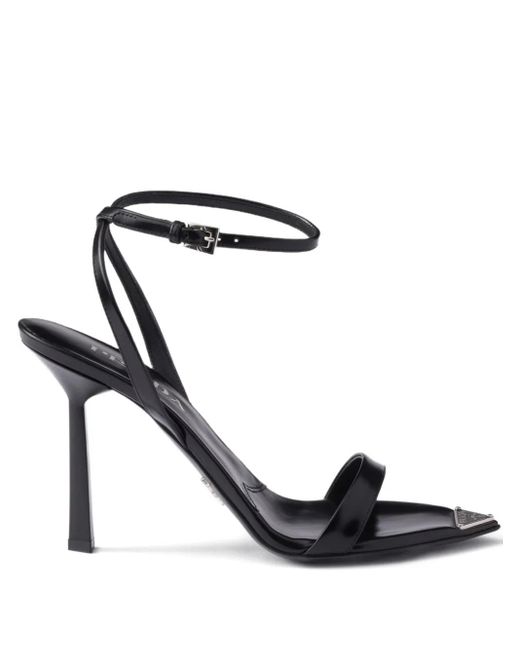 Prada Ankle-Strap Sandals in Black | Lyst UK