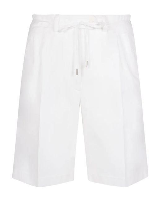 Aspesi White Cotton Shorts