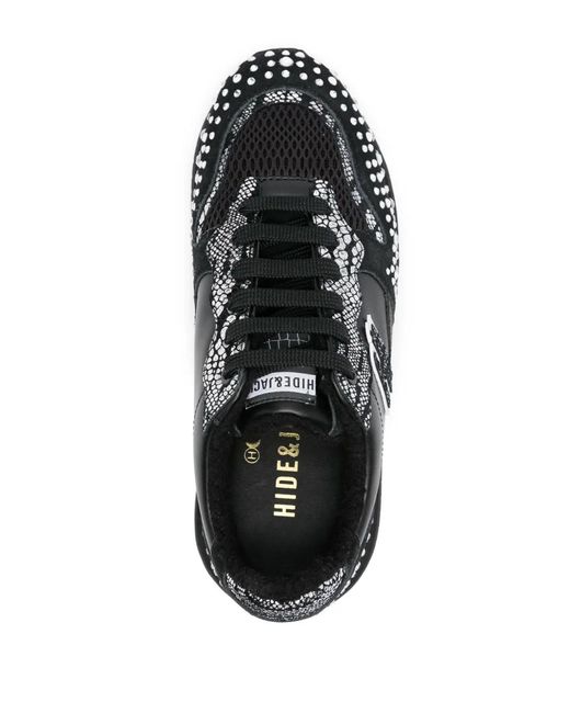 HIDE & JACK Black Over Running Sneakers