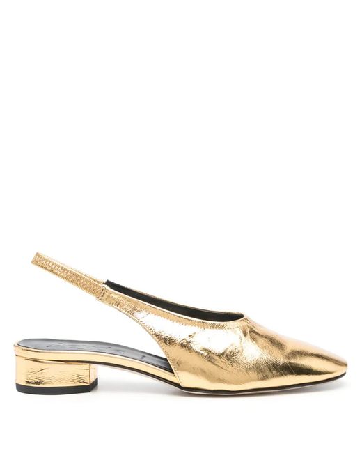 Aeyde Natural Pumps Dua With 30Mm Rear Strap