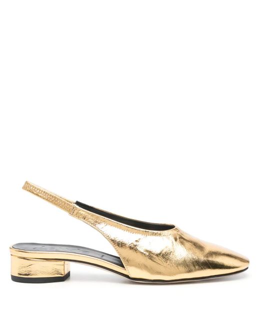 Aeyde Natural Pumps Dua With 30Mm Rear Strap